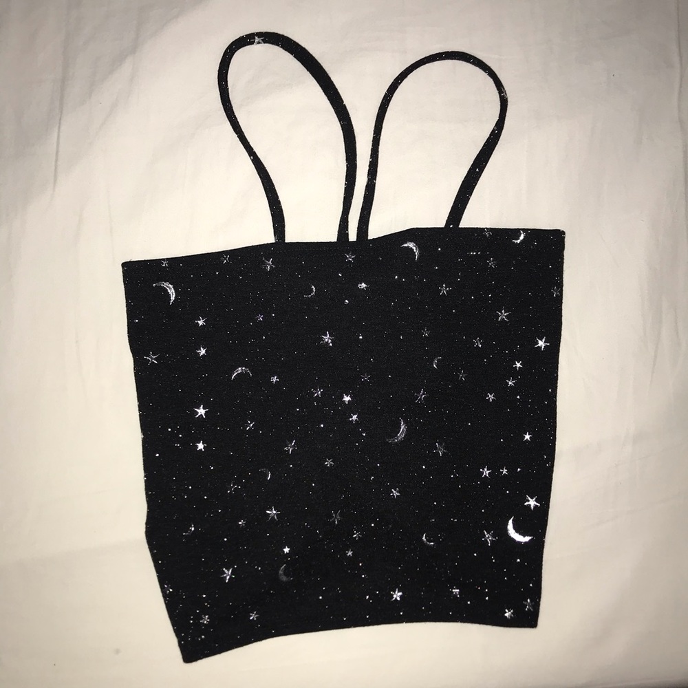 STARRY BLACK TUBE TOP